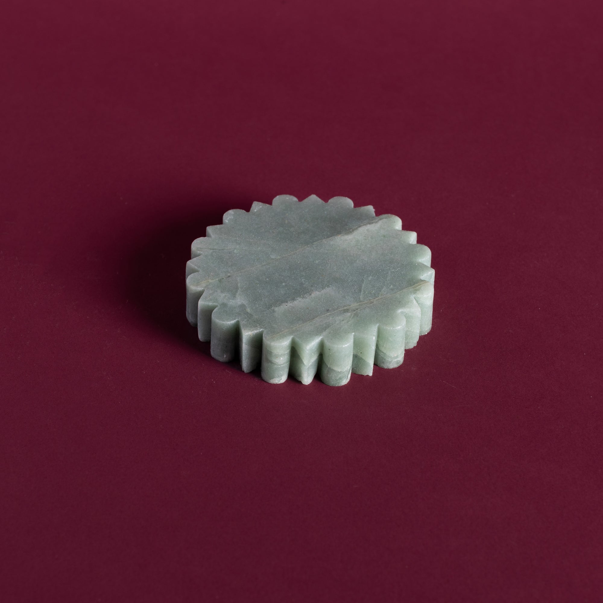 Meridian Coaster - Round, Small (Emerald Green)