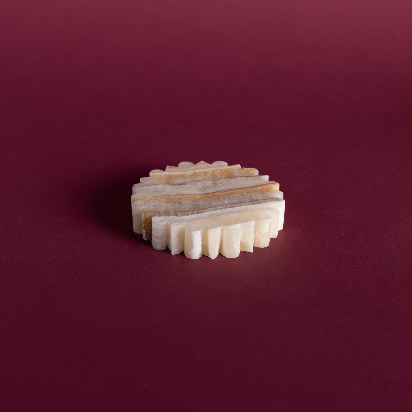 Meridian Coaster - Round, Small (Rainbow Onyx)