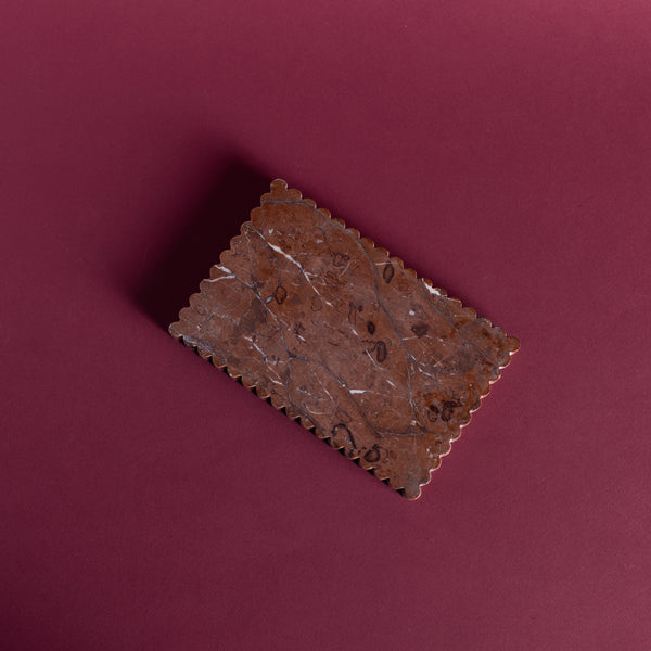 Meridian Minima Tray - Rectangular, Small (Rojo Alicante)