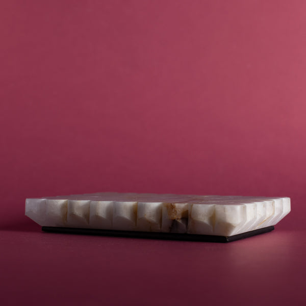 Meridian Tray - Rectangular, Small (Rose Crystal)