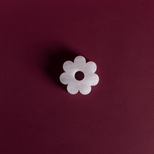 Meridian Candle Holders (Rose Crystal)