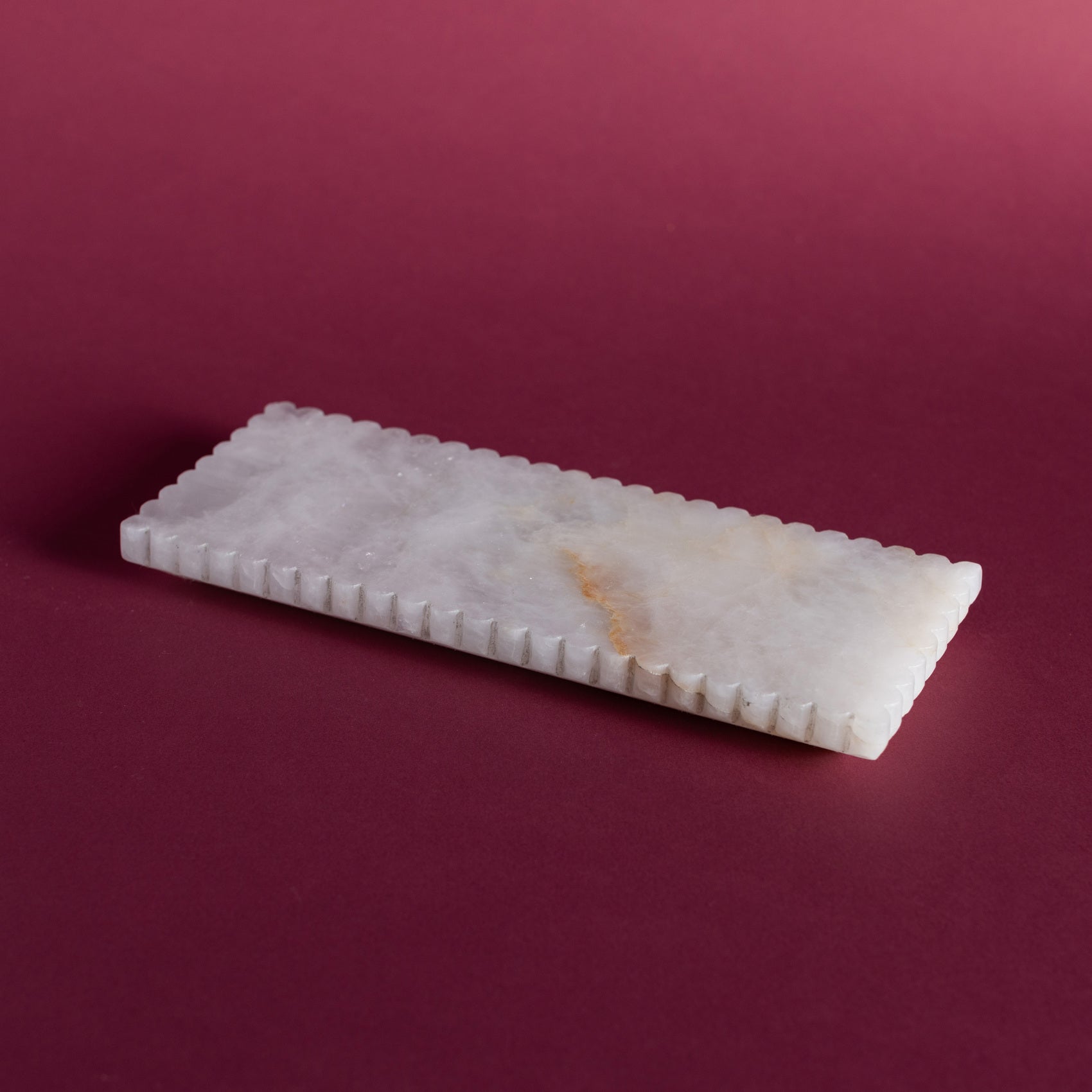 Meridian Minima Tray - Rectangular, Large (Rose Crystal)