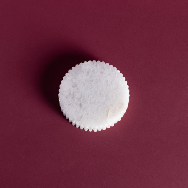 Meridian Minima Coaster - Round, Small (White Crystal)