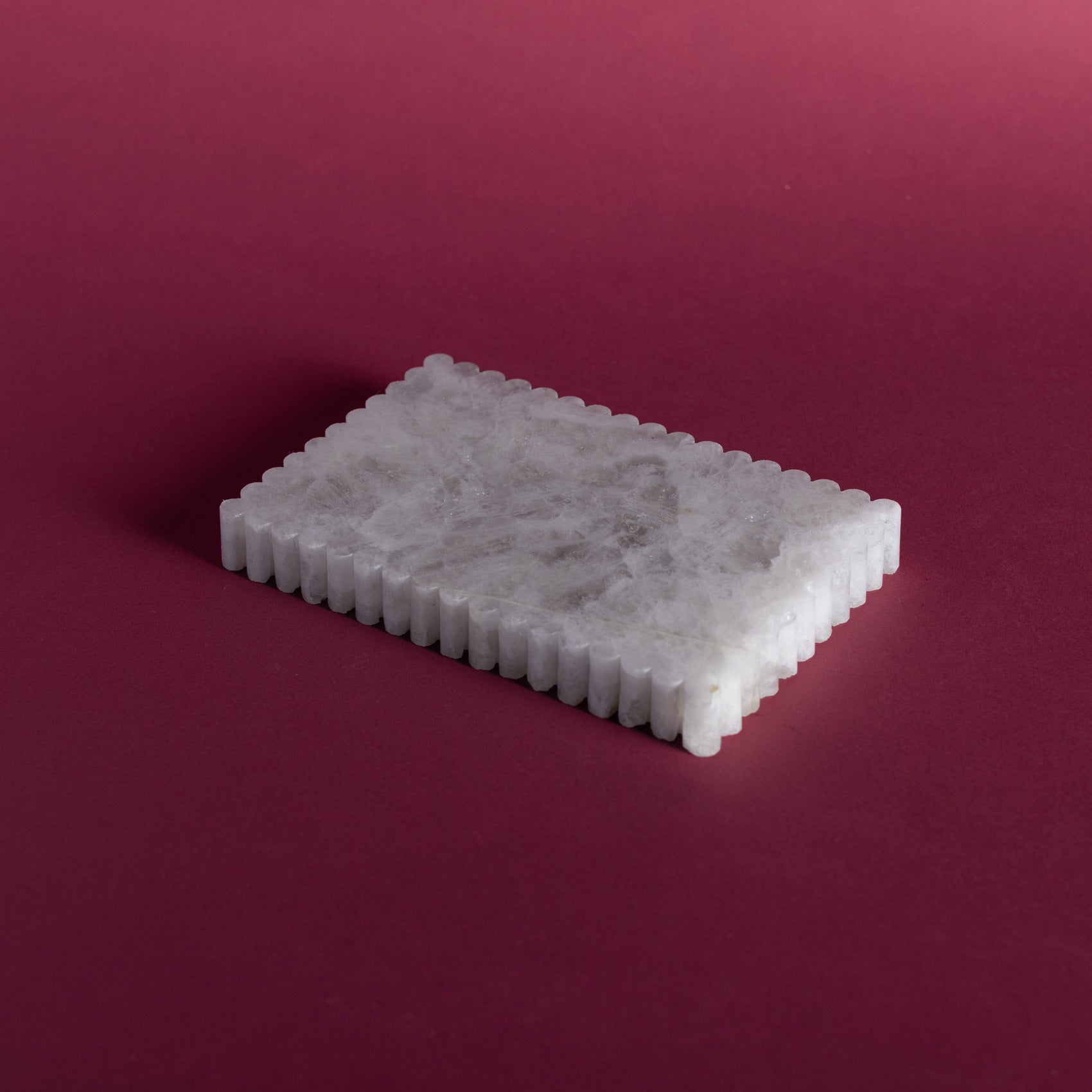 Meridian Minima Tray - Rectangular, Small (White Crystal)