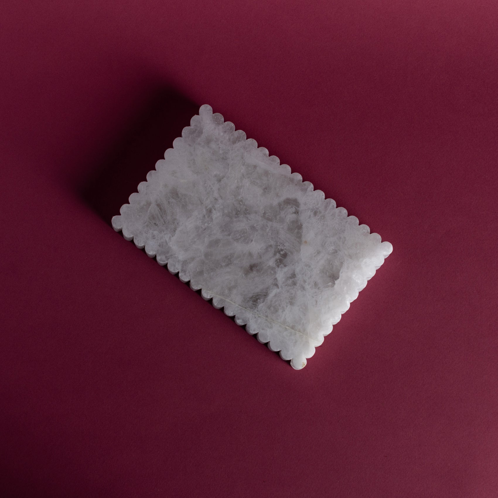 Meridian Minima Tray - Rectangular, Small (White Crystal)