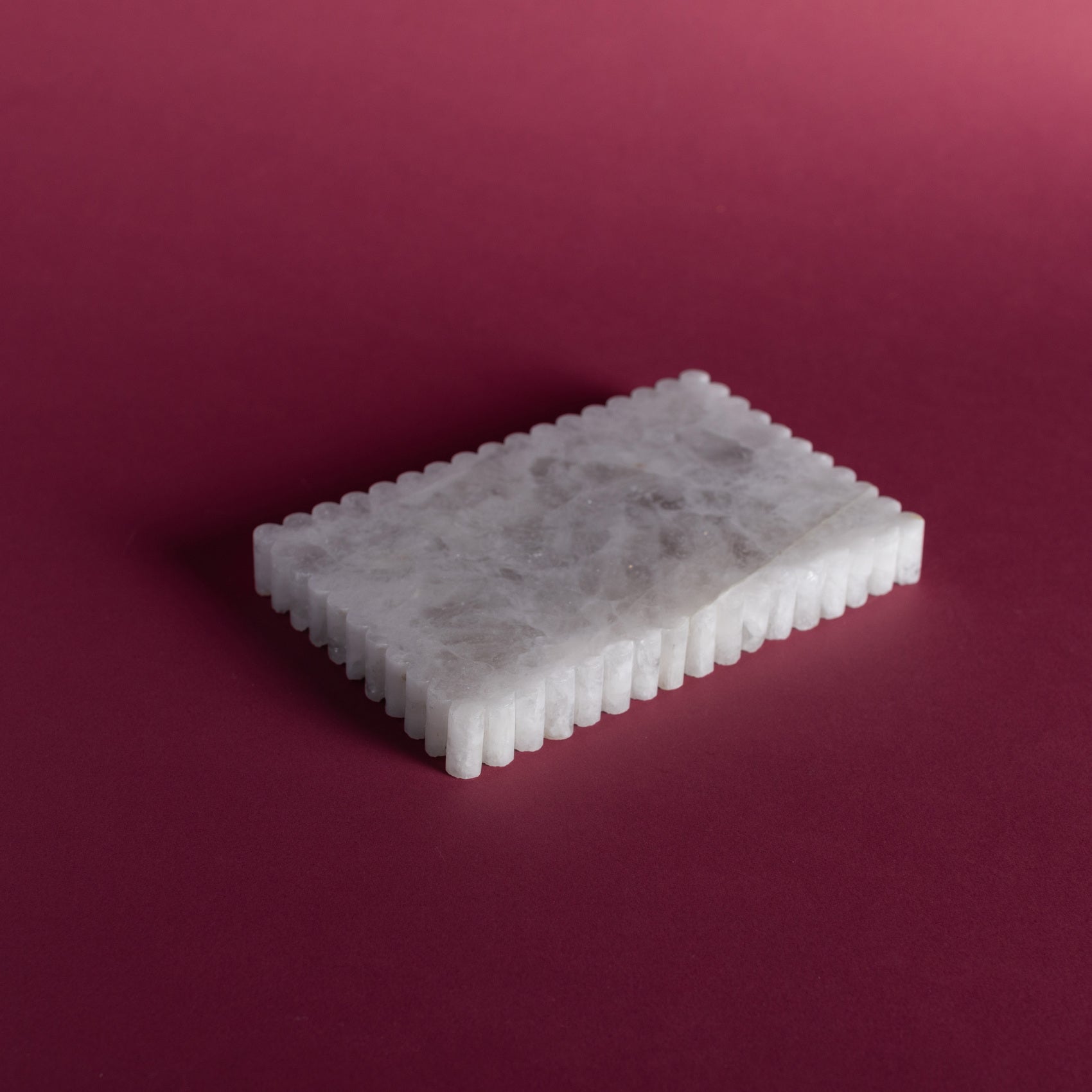 Meridian Minima Tray - Rectangular, Small (White Crystal)